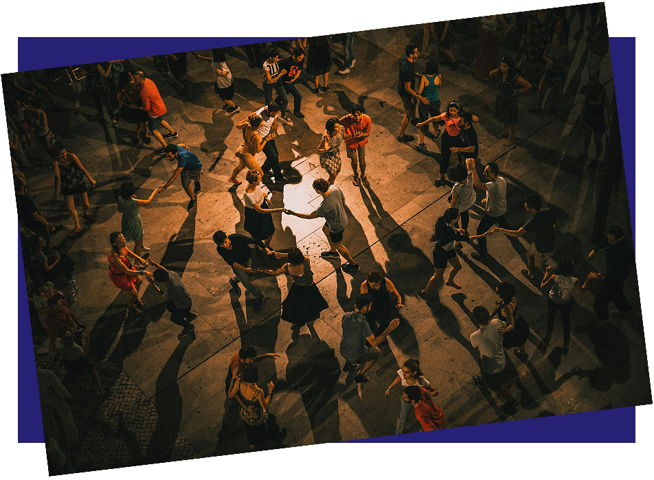 Tänzer auf der Tanzfläche